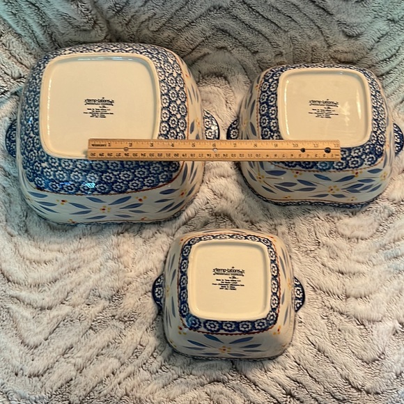 Temp-Tations (Temptations) ceramic nesting serving bowl set. Olde world pattern - Picture 6 of 10